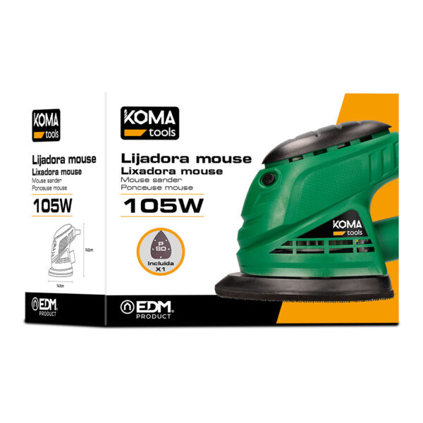 Lijadora tipo mouse 105 w 14,1x14,5 cm - Imagen 4