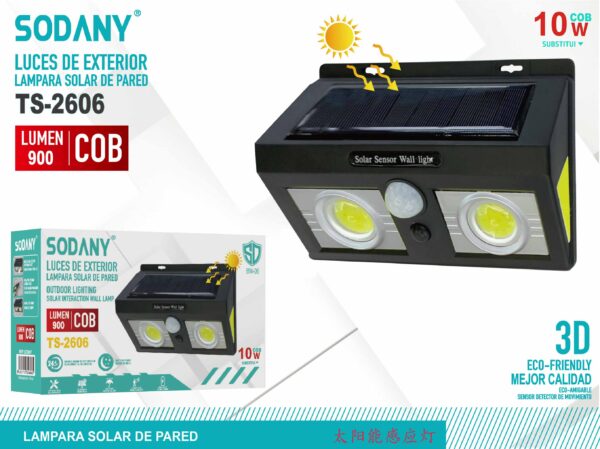 Lampara solar de pared ts-2606 - Imagen 2