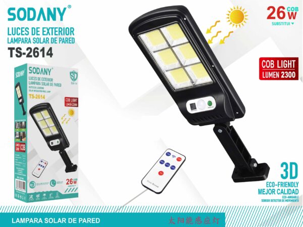 Lampara solar de pared ts-2614 - Imagen 2