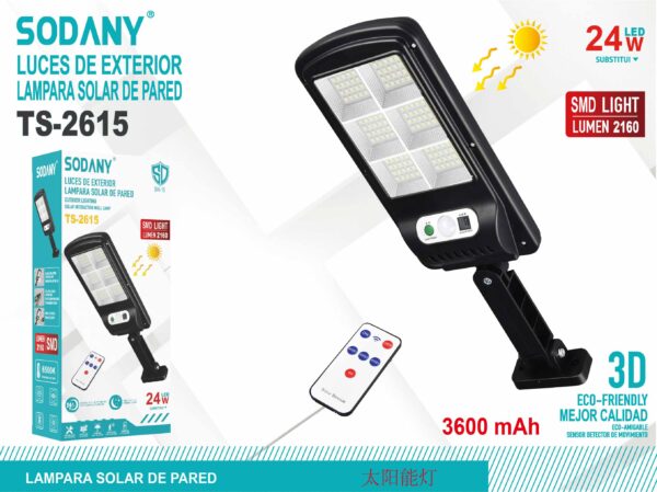 Lampara solar de pared ts-2615 - Imagen 2