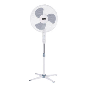 Ventilador de pie, blanco, potencia 45 w