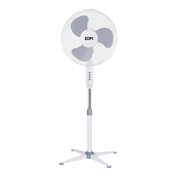Ventilador de pie, blanco, potencia 45 w